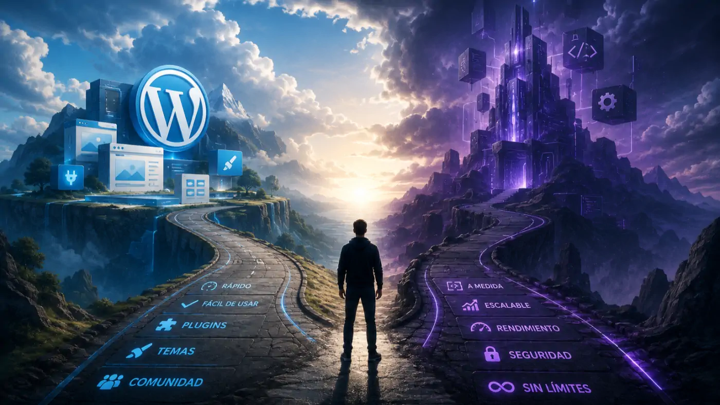 Qué es mejor WordPress o web a medida