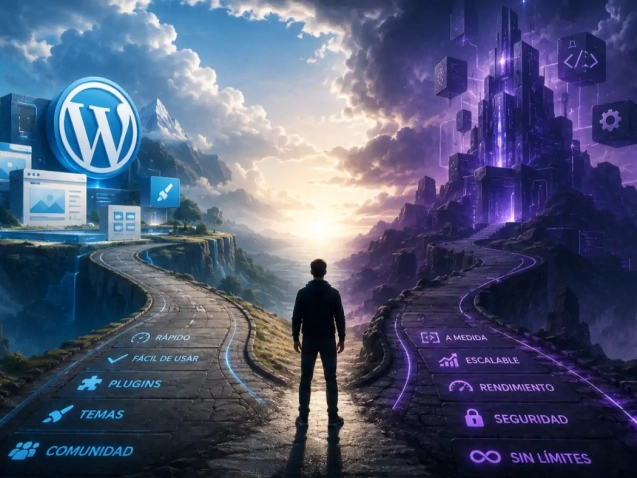 Qué es mejor WordPress o web a medida
